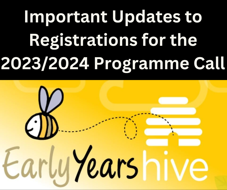 Important Updates to Registrations for the 20232024 Programme Call 