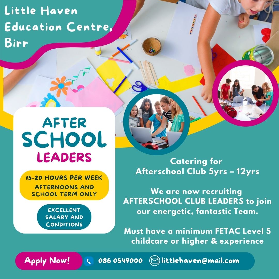 Little Haven Education Centre job advert 12 11 2023