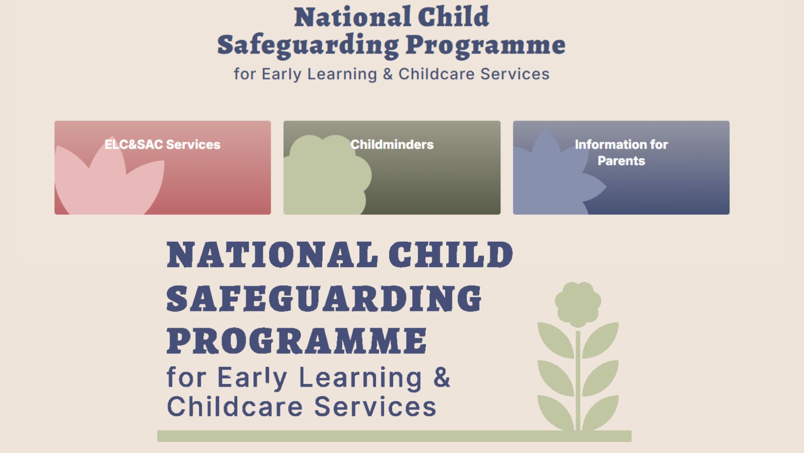 National Child safeguarding logo